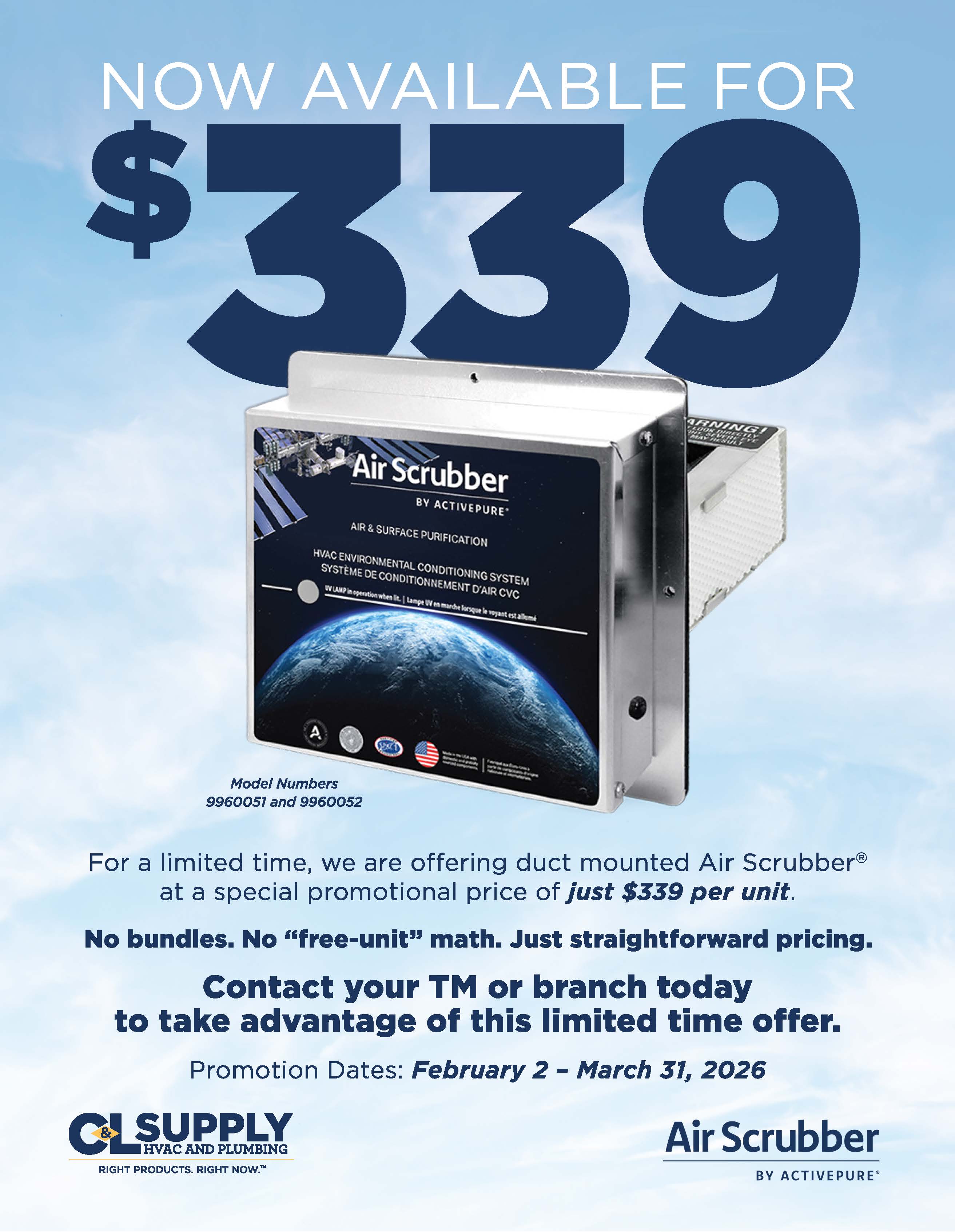 Air Scrubber Q1 Promo