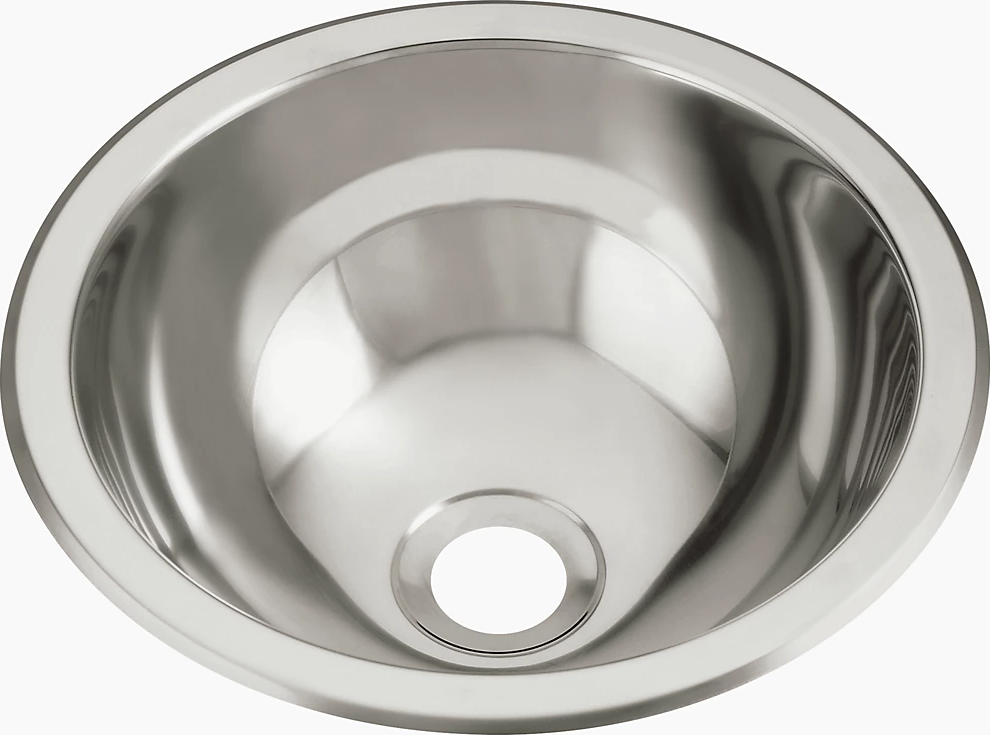 Kohler® 131-0 Sterling Round Dual-Mount Sink - 13-5/8 in