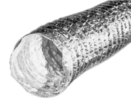 Builders Best® 110216 4 in Flexible Duct - 50 ft L, Silver / Metallic
