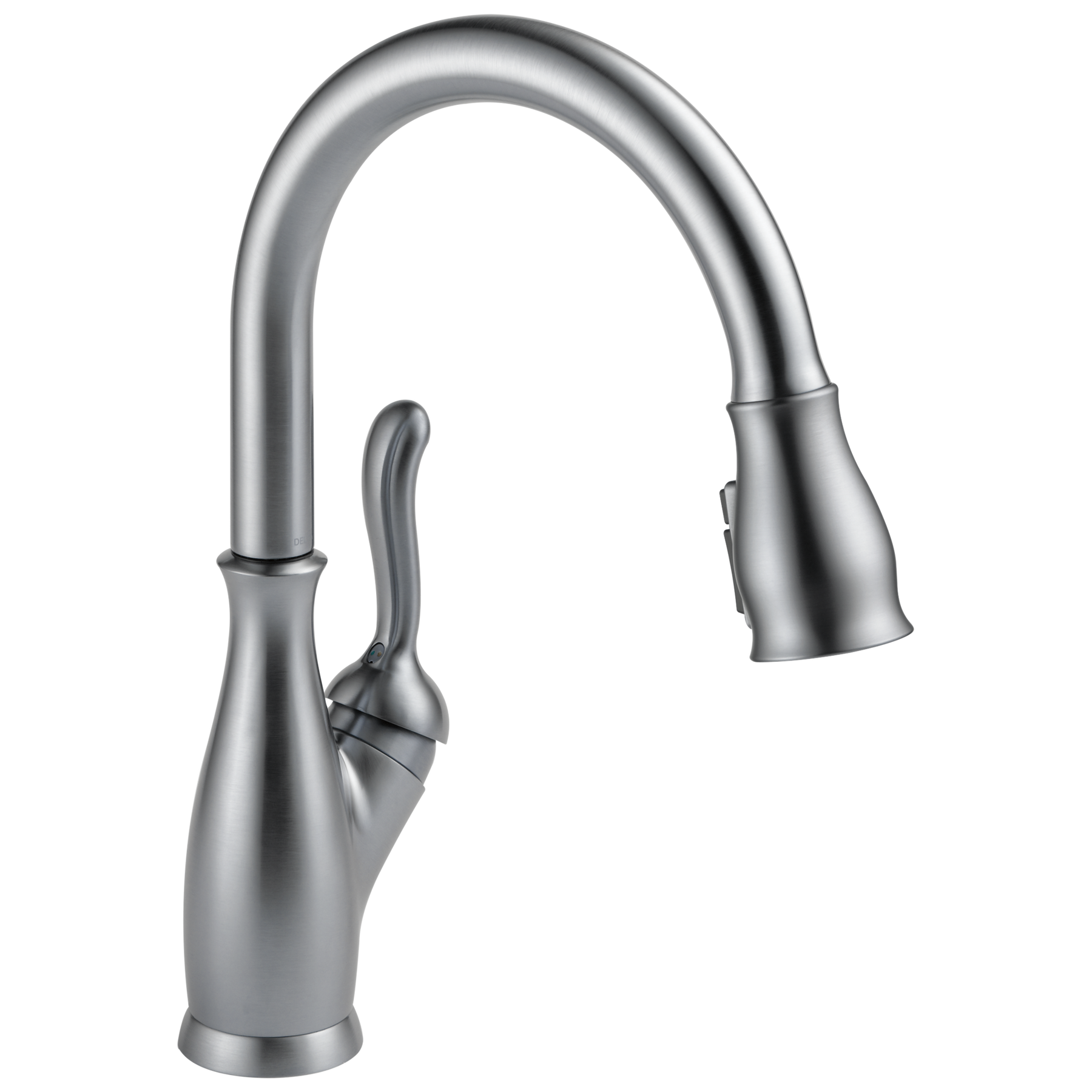 delta® 9178-AR-DST Leland 1-Handle Kitchen Faucet - Stainless, Includes Pull-Down Feature, High Arc / Gooseneck, 1.8 GPM