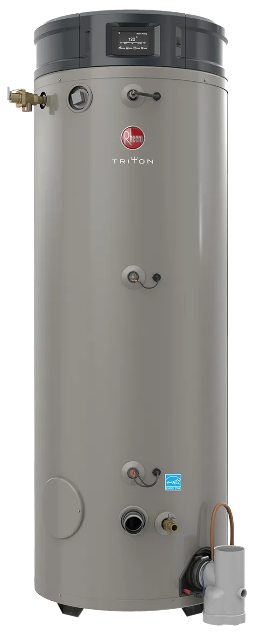 Rheem® GHE100SU-400A Triton 100 gal Gas Water Heater - 399,900 BTU/h, 110V, Ultra Low NOx, 77 in H