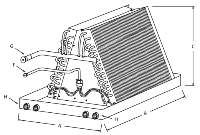 Sustainable Coils 1048A20 4.0 Ton R-410A~R-22 UNIGUARD Uncased-Coil