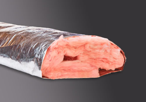 JPL® MT05R810 MT-05 Series 10 in Duct Sleeve - 5 ft L, R-8, Silver / Metallic