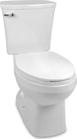 Mansfield® 137-W Alto Elongated Toilet - 1.6 GPF, White, Floor Mount