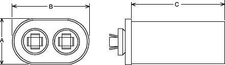 Rheem® 43-25134-23 15 MFD 440V Oval Capacitor