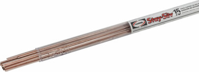 HARRIS INDUSTRIES 15620F1 Stay-Silv 0.125 in Brazing Rod - 28 / Pk, 15% Silver, BCuP-5