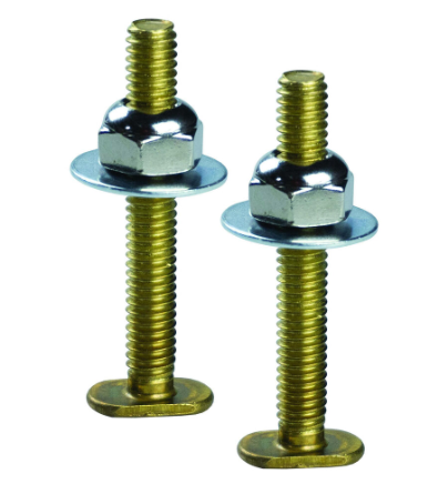 Sioux Chief 410-PB Closet Bolt, 1/4 x 2-1/4 in, Brass