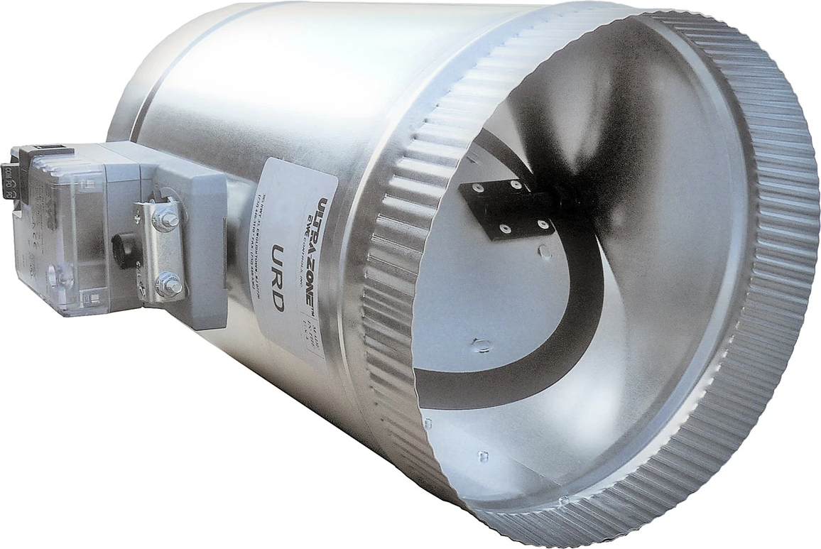 Rheem® 12URD URD Series 12 in Round Zone Damper - Rotary, Non-Spring Return, 24V