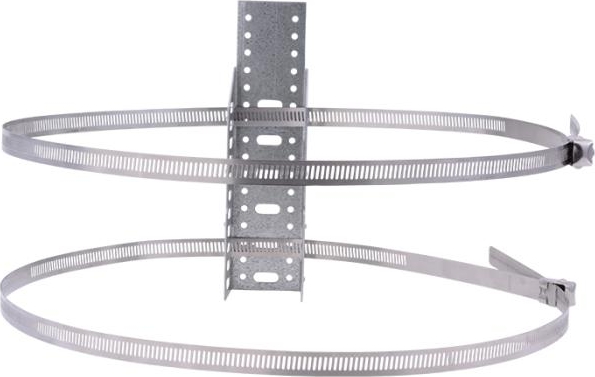 HoldRite® QS-U-C Quick Strap Steel Expansion Tank Mounting Bracket - 70 lbs Load, 7.63 in L, Silver / Metallic