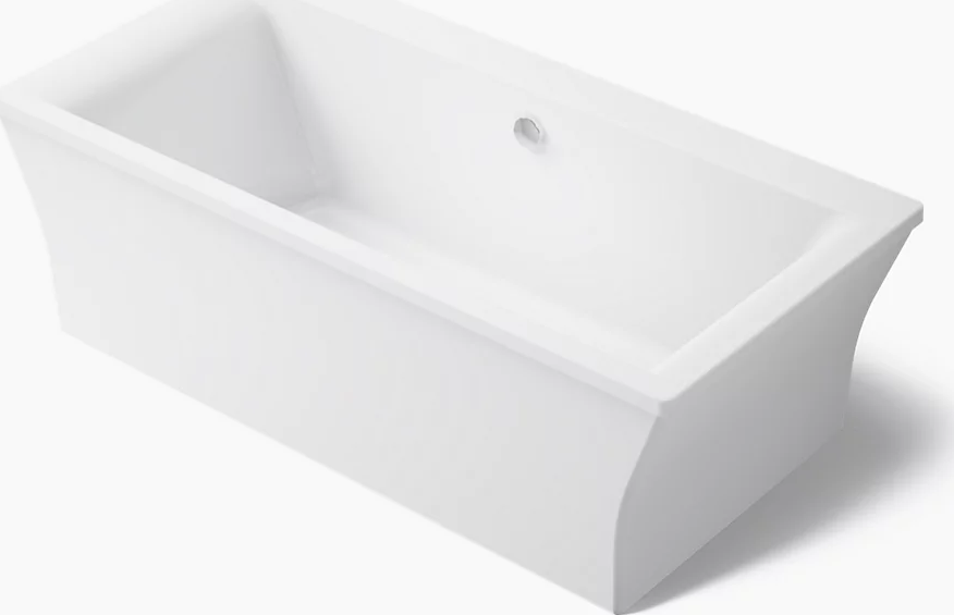 Kohler® 6367-0 Stargaze Freestanding Tub - Center Drain, 72 x 36 x 25 in, Acrylic
