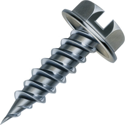 Malco® HW7X1/2Z Zip-in #7 Self Piercing Sheet Metal Screws - 0.5 in L, Zinc-Plated, 15,000 / Pk