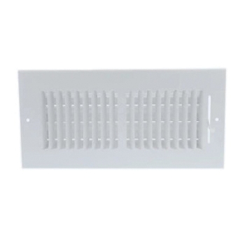 AirMate® 01080806CW Register, For Duct Size: 8 x 6 in, Rectangular Duct, Ceiling, Sidewall Installation/Mounting