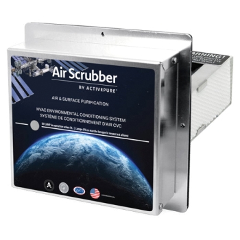 Air Scrubber by ActivePure® 9960052 Ozone-Free Air Purifier, 24 V, 17 W, 2000 sq-ft Coverage, 40 to 60 cfm, 1 A, 11 in D
