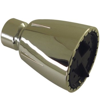 BRAXTON HARRIS PSHH134 Heavy-Duty Showerhead With Brass Ball, Black Face, 2.5 gpm, 1/2 in, FNPT, Plastic, 1-3/4 in