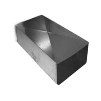Barrington® No 710 Series 702558 Rectangular Duct, 14 in W Duct, 8 in H Duct, 5 ft L, Sheet Metal, Galvanized