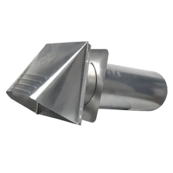 Builder's Best® 110271 Wide Mouth Hood, 6 in Width, 6 in Height, For Duct Size: 4 in, Wall Installation / Mounting