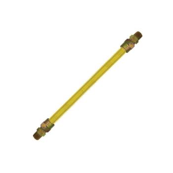 CAMBRIDGE™ C-GCY-581212MM-18 Gas Connector, 18 in Length, 1/2 in Connection Size 1, Connection Type 1: Male, 164200 Btu