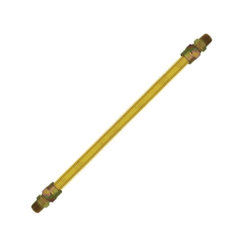 CAMBRIDGE™ C-GCY-581212MM-24 Gas Connector, 24 in Length, 1/2 in Connection Size 1, Connection Type 1: Male, 150000 Btu