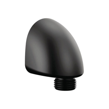 DELTA® 50560-BL Round Wall Elbow, Matte Black, Use With: Hand Shower