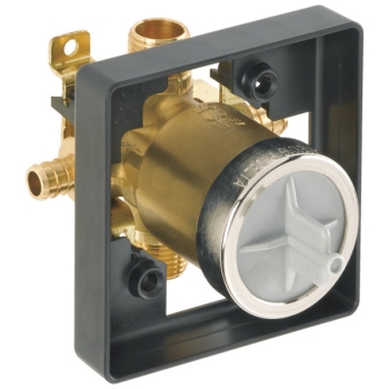 DELTA® MultiChoice® R10000-PX Universal Tub/Shower Rough-in With UN Outlet, Wall Installation / Mounting, Brass