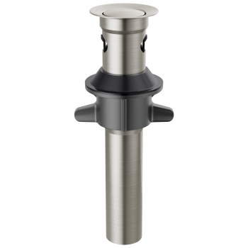 DELTA® RP101630SS Pop-Up Drain With Overflow, Metal, Stainless, 8-5/16 in H, 3-1/4 in W, 2-3/16 in OD, 1-1/4 in, Drain