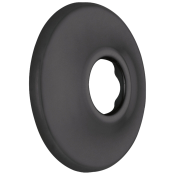 DELTA® RP6025BL Shower Flange, Matte Black, 2-1/2 in OD, Brass, Wall Installation/Mounting, 15/32 in D, Round, Flange