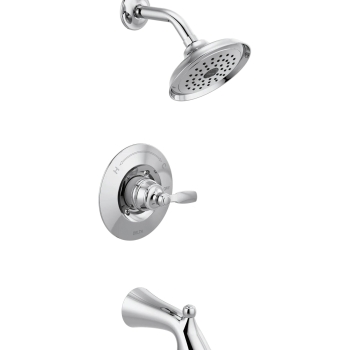DELTA® T14432 Tub/Shower Trim, Wall Installation/Mounting, Metal, Chrome, 1.75 gpm, 1, 5 in H, 5-1/2 in, Trim