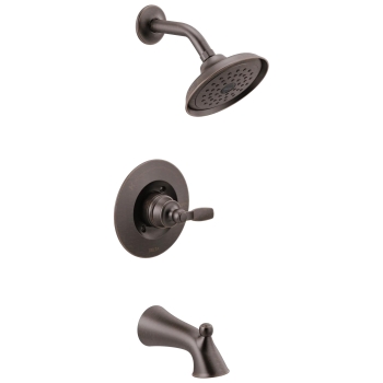 DELTA® T14432-RB Tub/Shower Trim, Wall Installation/Mounting, Metal, Venetian Bronze, 1.75 gpm, 1, 5 in H, 5-1/2 in