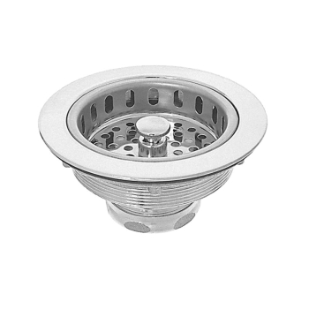 Dearborn® 816 Locking Cup Sink Basket Strainer, For Sink Opening Size: 4 in, 1-1/2 in Outlet Connection, Brass