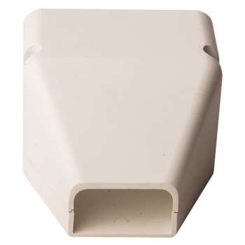 DiversiTech® SpeediChannel® 230-DE4 Duct End, Natural, PVC, 4 in
