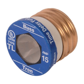 DiversiTech® Eaton 626-15 Plug Fuse, 15 A, 125 V