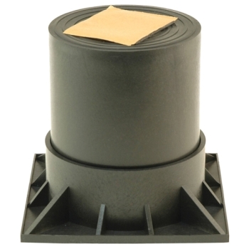 DiversiTech® HPR-3-2PG Heat Pump Riser, 500 lb Load, 3 in H, Polypropylene, 2-Piece, Black