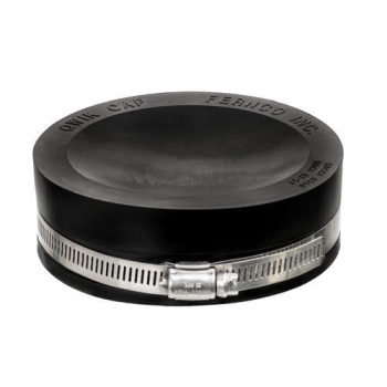 Fernco® QC-101 Qwik Cap, 1-1/2 in Connection, PVC, 0.965 in L, 2.269 in W, 4.3 psi Max Working Pressure
