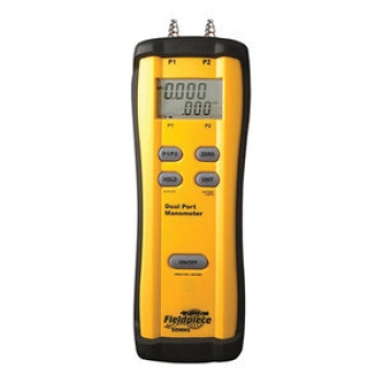 Fieldpiece SDMN5 Dual Port Differential Manometer, 0 to 0.07 psi Pressure, +/-0.001% Pressure Accuracy, 180 mm Height