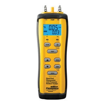 Fieldpiece SDMN6 Dual Port Manometer With Pressure Switch Tester, 0 to 0.07 psi Pressure, +/-0.001% Pressure Accuracy