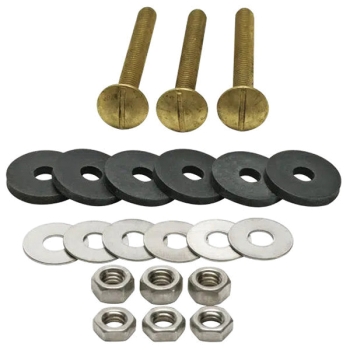 Fluidmaster® 6105 Tank-to-Bowl Bolt, Solid Brass, 2-3/4 in Height, 5/16 in Width, Bolt Function Type
