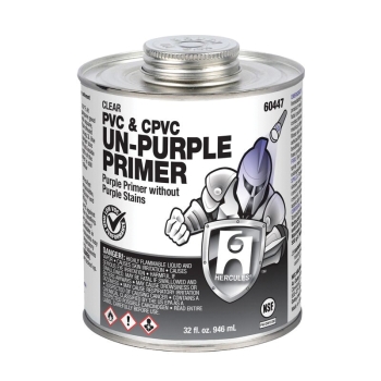 HERCULES® 60447 Primer, Applicable Materials: CPVC, PVC, 32 oz Net Content, Clear