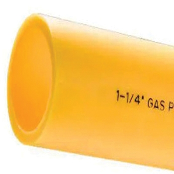 IPEX® Home-Flex™ 221026 Underground Gas Pipe, 1/2 in Nominal Pipe, Resin, 500 ft L, 1/2 in, CTS, Yellow, 5/8 in OD