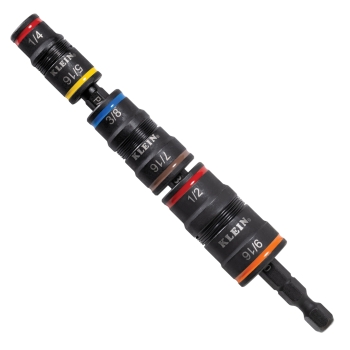 KLEIN TOOLS® 32933 7-in-1 Impact Flip Socket Set, Impact Rated/Impact Not Rated: Impact-Rated, 6-Point, 1/4 in Drive