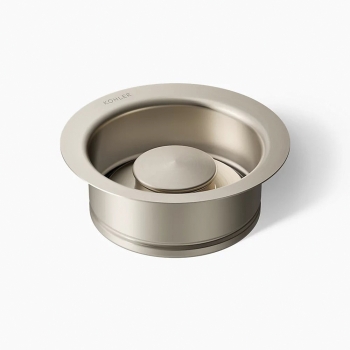 Kohler® K-11352-BS Disposal Flange With Stopper, 1-5/8 in H, 4-7/16 in Dia, Metal, Flange, Brushed Stainless