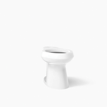 Kohler® K-80020-0 Elongated Toilet Bowl With Concealed Trapway, Class Five Flush, 16-1/2 in Bowl Height, Concealed
