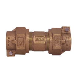 Legend Valve Legend Valve T-4301NL Series 313-215NL Tube Union, 1 in, CTS Pack Joint|CTS Pack Joint, 100 psi, Bronze