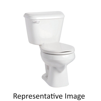 Mansfield® 131-W Toilet Bowl, Hybrid Flapper Flush, 15-1/8 in Bowl Height, Glaze, 2 in, 10 in Rough-In, Vitreous China