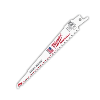 Milwaukee® SAWZALL® 48-00-5035 Blade, 0.05 in Thickness, 5 TPI, Bi-Metal, 6 in Length, 3/4 in Width
