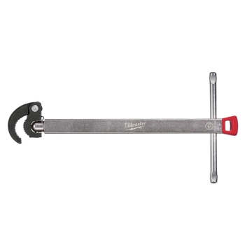 Milwaukee® 48-22-7001 Basin Wrench, 1-1/4 in Jaw, Metal Body, 14.1 in Length, 5-5/8 in Width