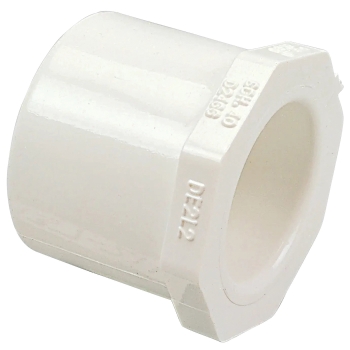 NIBCO® 437-210 Bushing, Bushing Fitting, Schedule/Class: SCH 40, Connection Size 1: 1-1/2 in, Connection Type 2: Slip