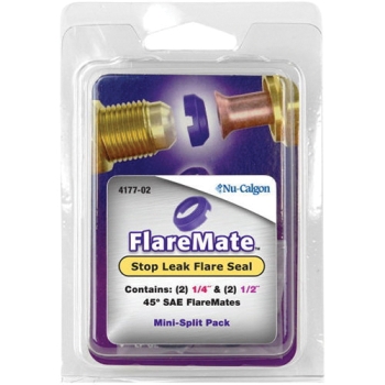 Nu-Calgon FlareMate™ 4177-02 Leak Stop Flare Seal, For Pipe Size: 1/4 in, 1/2 in, Copper, Flared Connection Type