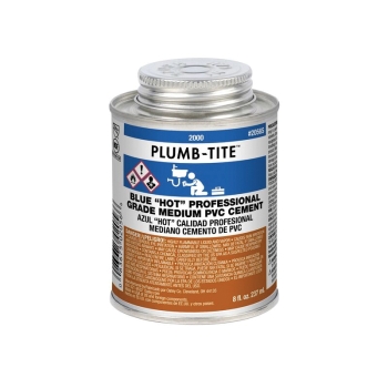 Oatey® Plumb-Tite™ 2056S Medium Bodied Very Fast Set Hot Cement, Applicable Materials: PVC, 8 oz Net Content, Blue