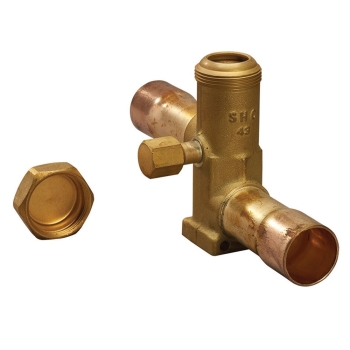 PROTECH™ 61-104914-04 Service Valve, Service Valve, 7/8 in Connection Size 1, Connection Type 1: Sweat ODF, 5 in Height