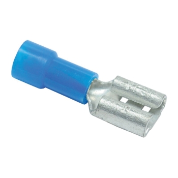 Rheem® 455046 Female Quick Connect, 16 to 14 AWG Wire, 1/4 in Tab, Connect Function Type, Blue